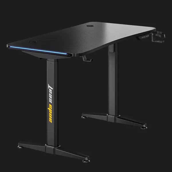 Комп'ютерний стіл Anda Seat Terminator RGB (Black) (AD-D-DD1-1600L-01-B)