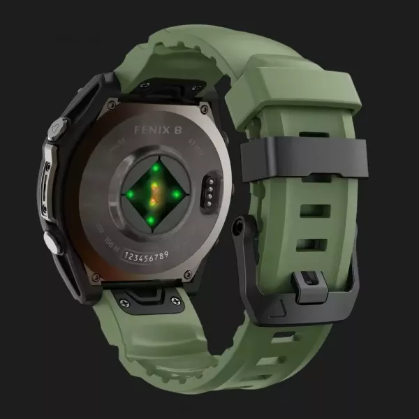 Ремінець Silicone Band Original Assembly для Garmin (QuickFit 22) (Midnight Green)