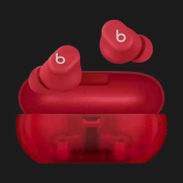 Навушники Beats Solo Buds (Transparent Red)