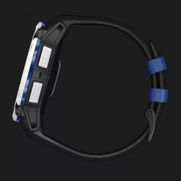Garmin Instinct 3 50mm Solar Whitestone with Black/Bolt Blue Band
