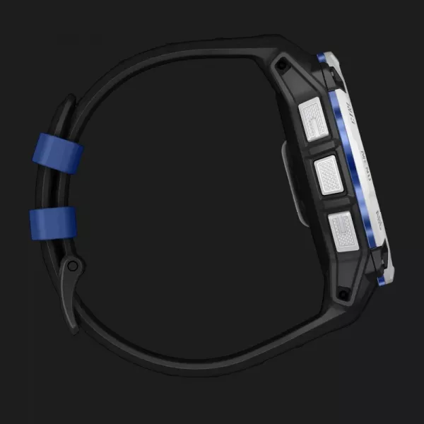 Garmin Instinct 3 50mm Solar Whitestone with Black/Bolt Blue Band
