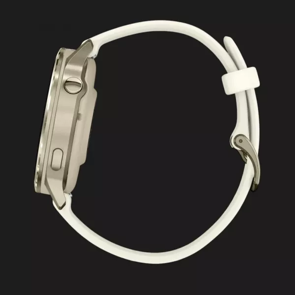 Garmin Venu 4 41mm Lunar Gold with Bone Silicone Band