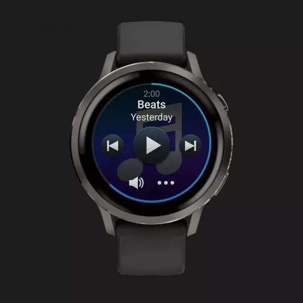 Garmin Venu 4 41mm Slate with Black Silicone Band