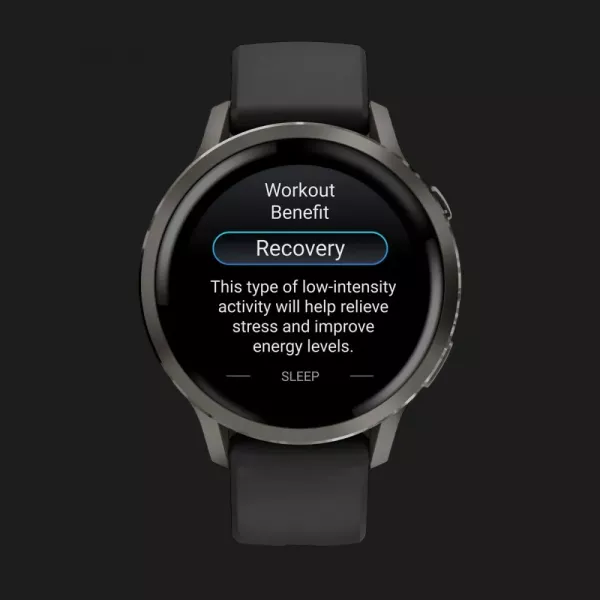 Garmin Venu 4 41mm Slate with Black Silicone Band