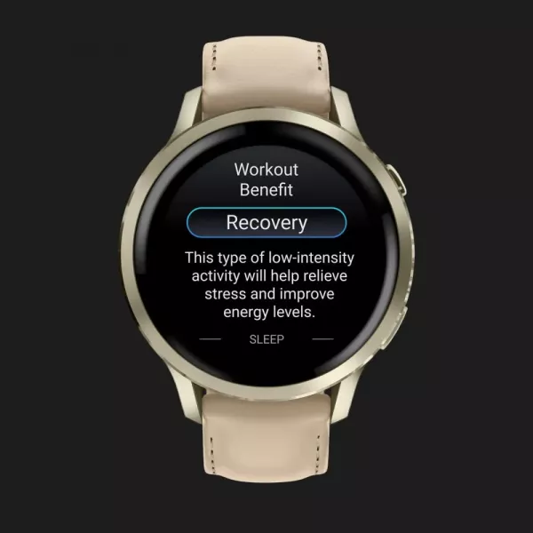 Garmin Venu 4 41mm Lunar Gold with Bone Silicone Band and Light Sand Leather Band