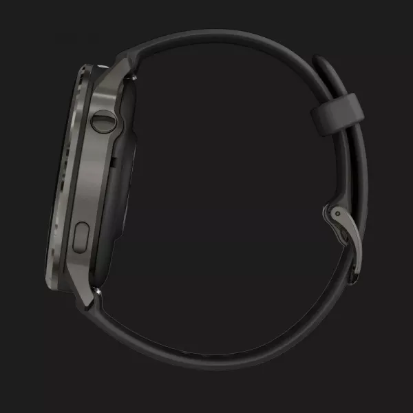 Garmin Venu 4 45mm Slate with Black Silicone Band