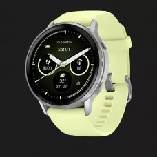 Garmin Venu 4 45mm Silver with Citron Silicone Band
