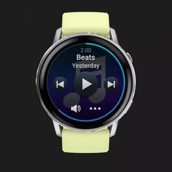 Garmin Venu 4 45mm Silver with Citron Silicone Band