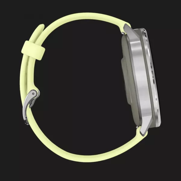 Garmin Venu 4 45mm Silver with Citron Silicone Band