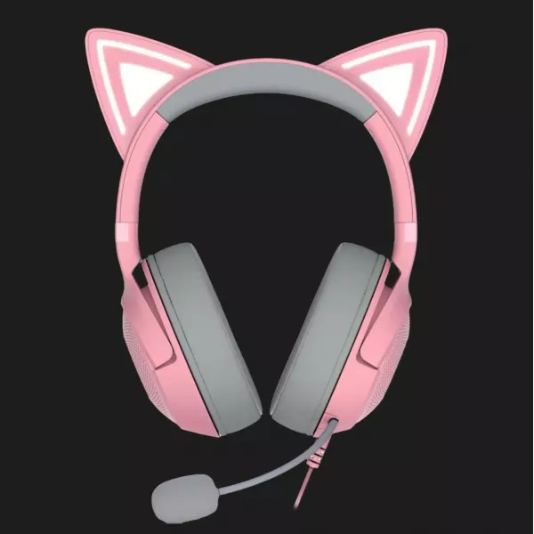 Ігрова гарнітура RAZER Kraken Kitty V2 (Quartz) (RZ04-04730200-R3M1) (Standard)