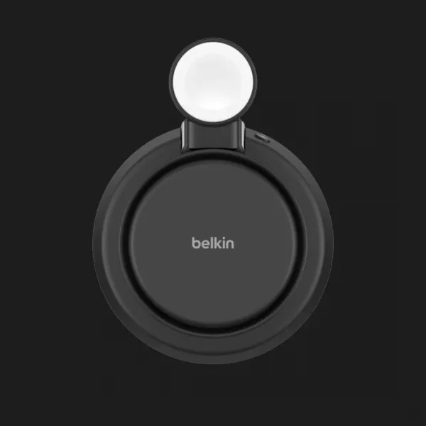 Безпровідна зарядка Belkin 3в1 UltraCharge Pro Magnetic Charging 25Вт Dock (Charcoal)