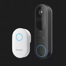 Відеодзвінок Reolink D340B (Video Doorbell Wi-Fi/АКБ) (Black)