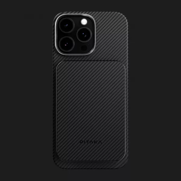 Зарядний пристрій Power Bank Pitaka Aramid Fiber Magnetic Qi2 (5000mAh) (Twill Black/Gray)