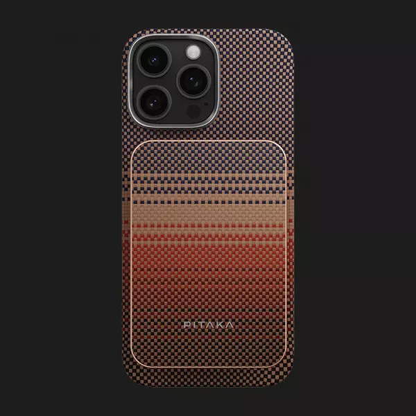 Зарядний пристрій Power Bank Pitaka Aramid Fiber Magnetic Qi2 (5000mAh) (Sunset)