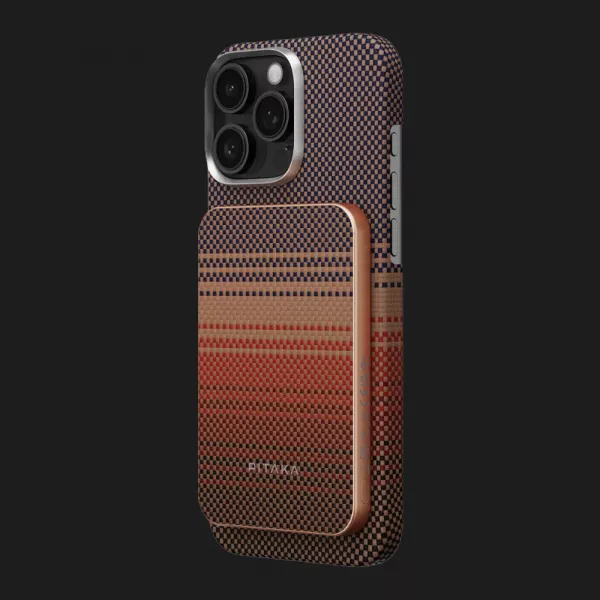 Зарядний пристрій Power Bank Pitaka Aramid Fiber Magnetic Qi2 (5000mAh) (Sunset)