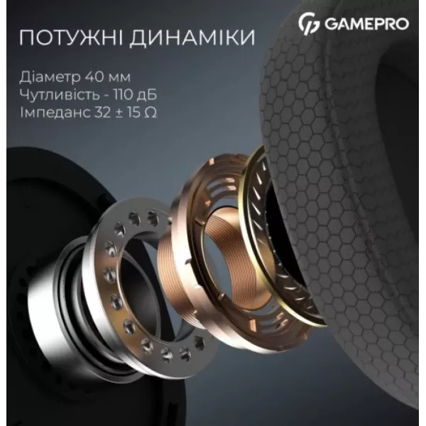 Ігрова гарнітура Gamepro Asgard Bragi (HSW250B) (Black) (UA)