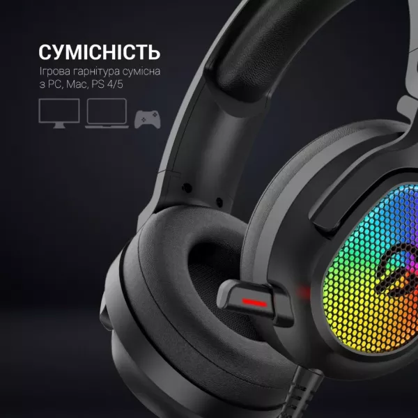 Ігрова гарнітура Gamepro HS1300 (Black) (UA)