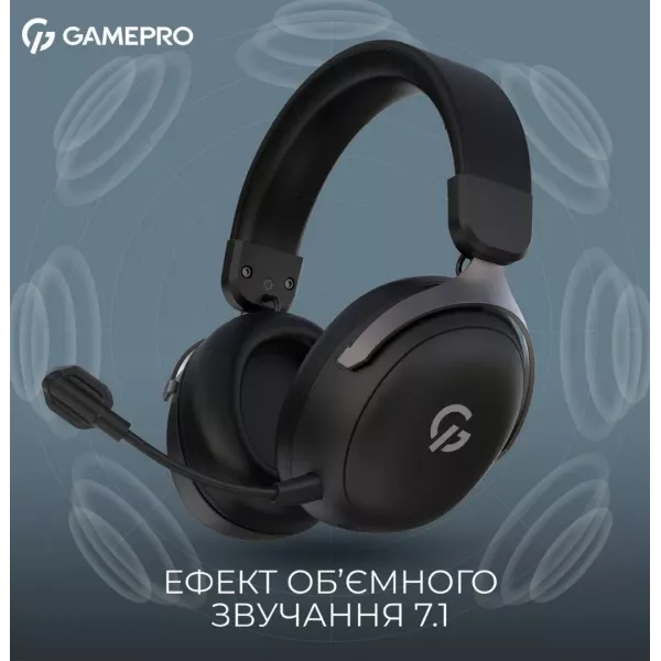 Ігрова гарнітура Gamepro HSW201B (Black) (UA)
