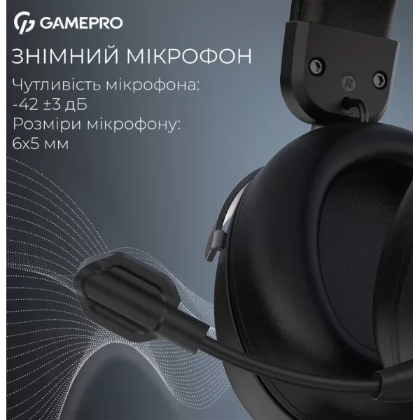 Ігрова гарнітура Gamepro HSW201B (Black) (UA)