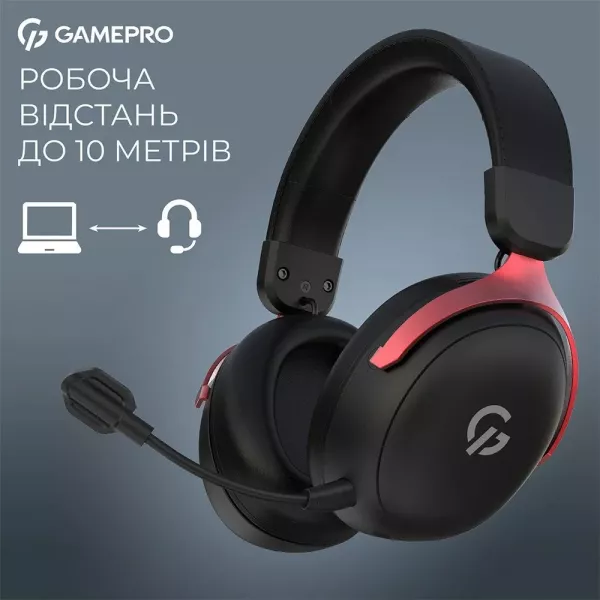 Ігрова гарнітура Gamepro HSW201BR (Black/Red) (UA)