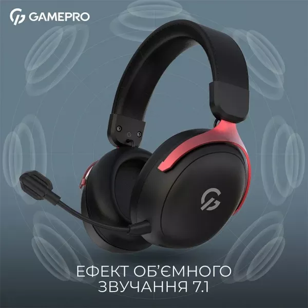 Ігрова гарнітура Gamepro HSW201BR (Black/Red) (UA)