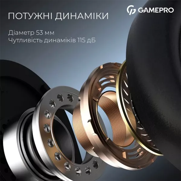 Ігрова гарнітура Gamepro HSW201BR (Black/Red) (UA)