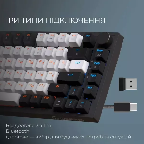 Клавіатура GamePro Asgard Valhalla (MK160B Pro) (Black) (UA)