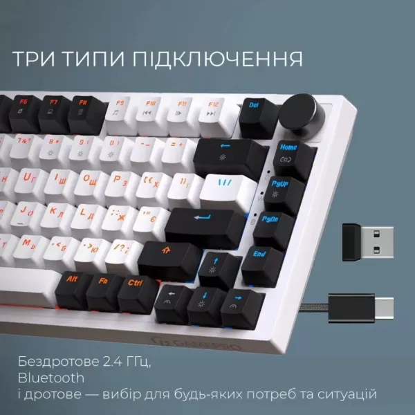 Клавіатура GamePro Asgard Valhalla (MK160W Pro) (White) (UA)
