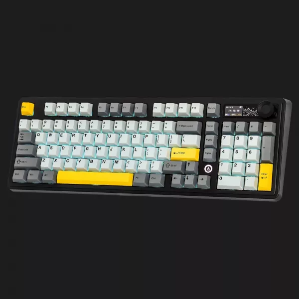 Клавіатура ігрова Ajazz AK980 (Black/Gray/Yellow) (AK980-CS-BGY) (UA)