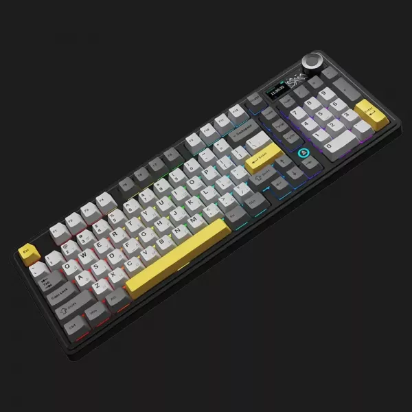 Клавіатура ігрова Ajazz AK980 (Black/Gray/Yellow) (AK980-CS-BGY) (UA)