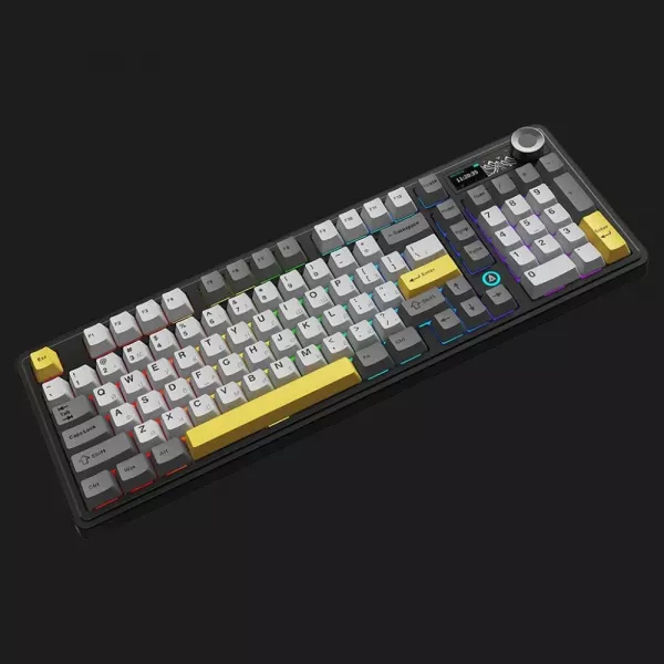 Клавіатура ігрова Ajazz AK980 (Black/Gray/Yellow) (AK980-CS-BGY) (UA)