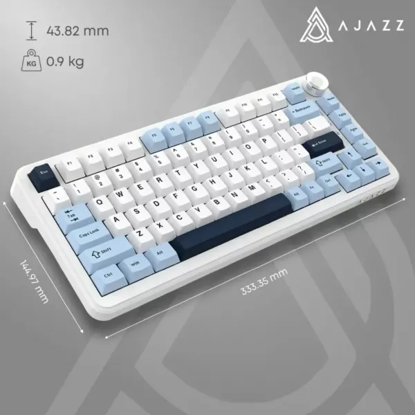 Клавіатура ігрова Ajazz (White) (AK820MAX-DD-BWD) (UA)