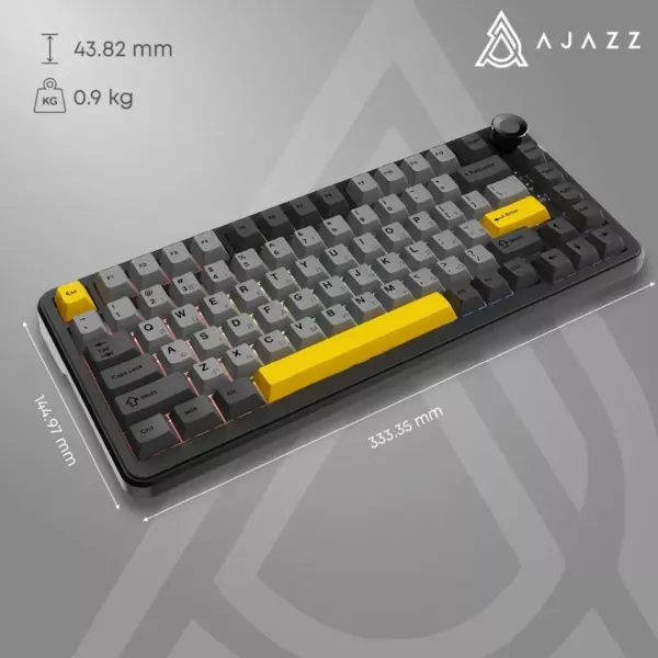 Клавіатура ігрова Ajazz (Black) (AK820MAX-DD-BGY) (UA)