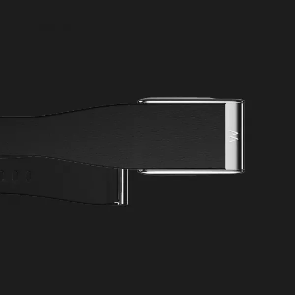 Ремінець Whoop LeatherLuxe Band для Whoop MG (Black with Titanium) (Size S)