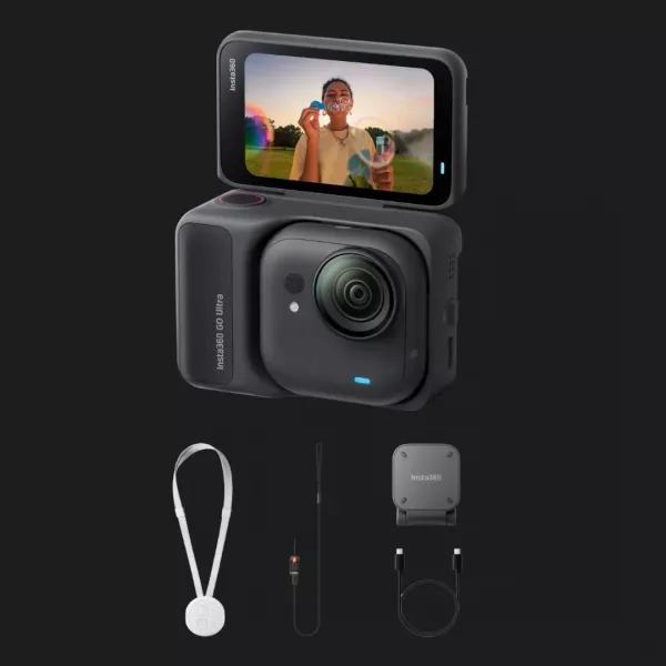 Екшн-камера Insta360 GO Ultra Midnight Black Standard Bundle